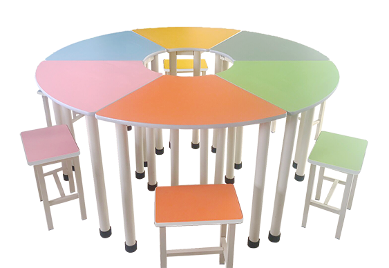 彩色變型團體活動桌椅_LX-TTZRY1.0（六色）報價